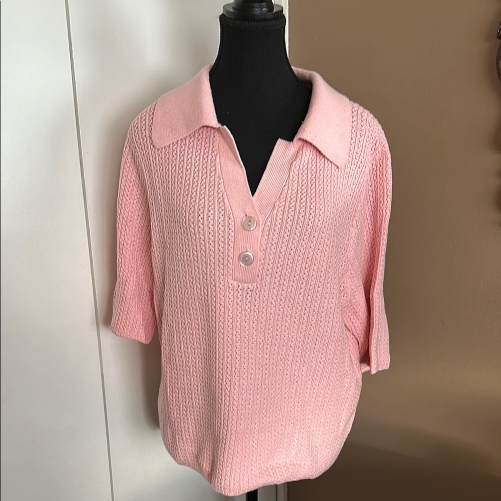 NWT polo knit top
